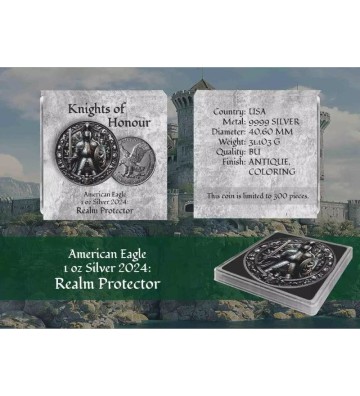 1$ Realm Protector - Knights of Honour 1 oz Ag 999 2024