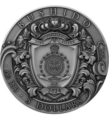 5$ Bushido - Ścieżka Wojownika 2 oz Ag 999 2024