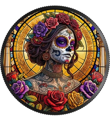 1 Onza Dia de los Muertos, Stained Glass Edition