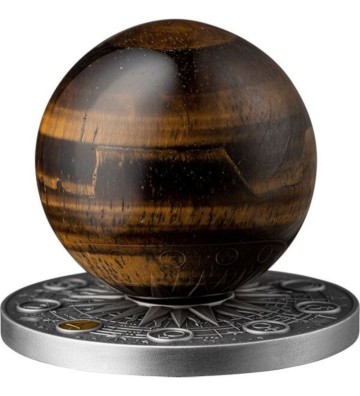 10 Cedi Jowisz - Układ Słoneczny 2 oz Ag 999 2024