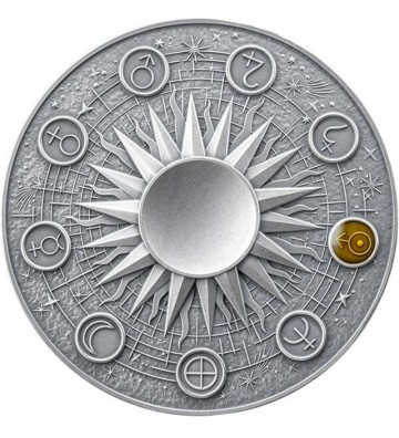 10 Cedi Uran - Układ Słoneczny 2 oz Ag 999 2024