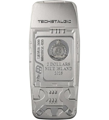 2$ Niezawodny Telefon -  TechStalgic 2 oz Ag 999 2024