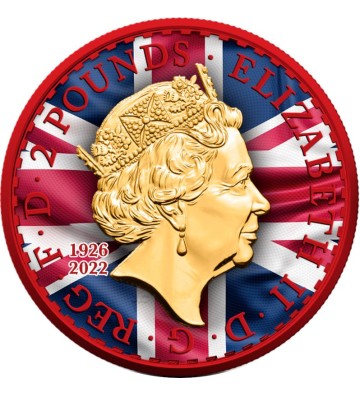 2£ Queen of the United Kingdom - Space Red