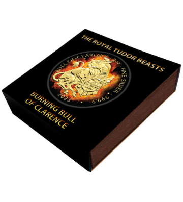 5£ Burning Bull of Clarence - Royal Tudor Beasts