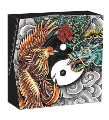 2$ Double Dragon and Double Phoenix with Yin Yang
