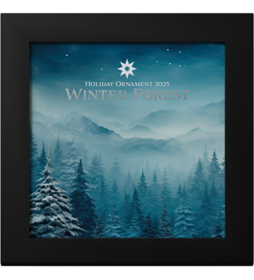 5$ Winter Forest - Holiday Ornaments