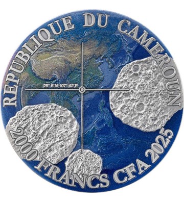 2000 Francs Nantan - Meteorite Geography