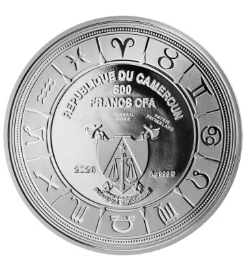 500 Francs Gemini Zodiac signs, Pendant