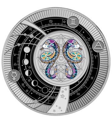 500 Franków Bliźnięta - Znaki Zodiaku, Zawieszka