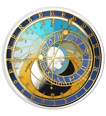 5€ Clock Prague - City Hall Clocks