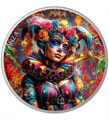 1 Onza  Dia De Los Muertos, Harlequin
