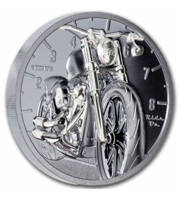 10$ Silver Motorbike