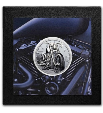 10$ Silver Motorbike