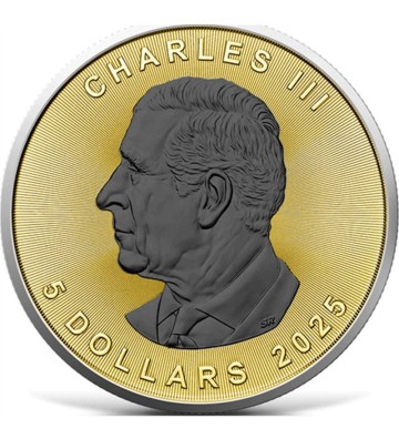 1 Onza  Liść Klonowy – Black Platinum & Gold and Silver