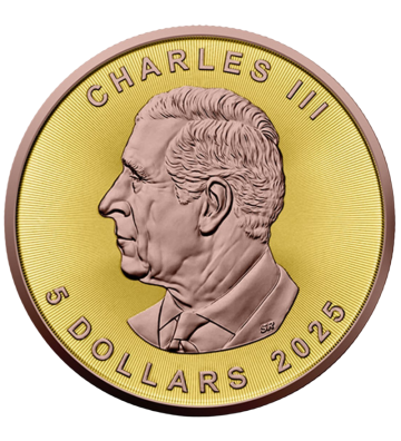5$ Maple Leaf – Yellow & Red Gold