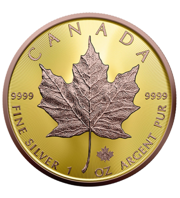 5$ Maple Leaf – Yellow & Red Gold