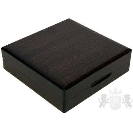 Drewniane pudełko z otworem 25 mm