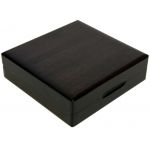Drewniane pudełko z otworem 55 mm