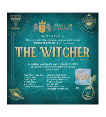 15$ The Witcher - Sword of Destiny