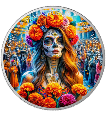 1 Onza Dia de los Muertos, Flowers