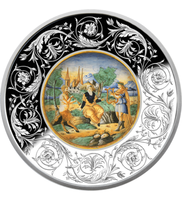5 Euro Apollo and Pan – Midas’s Judgement - Maiolica