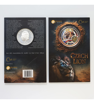 2$ Czech Lion - Four Elements