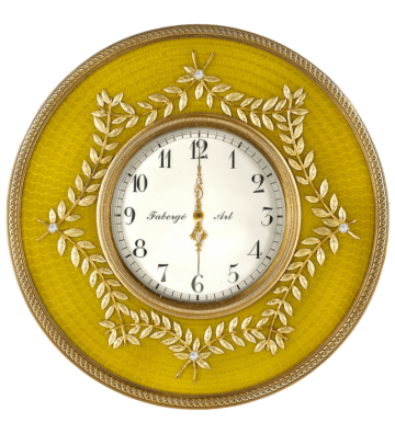 1$ Golden Table Clock