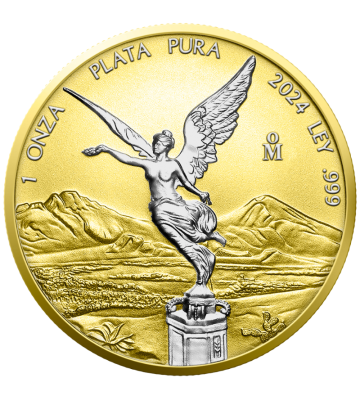1 Onza Libertad – Yellow Gold & White Rhodium