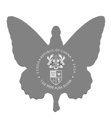 5 Cedis Lady Butterfly
