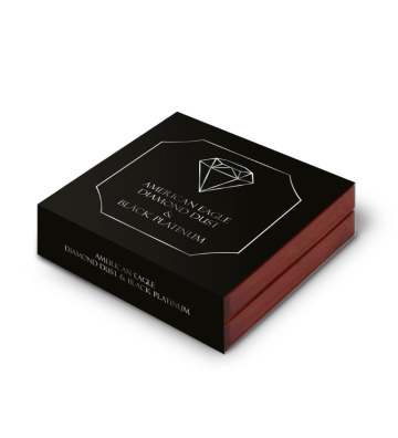 1$ Amerykański Orzeł - Czarna Platyna i Diamentowy Pył