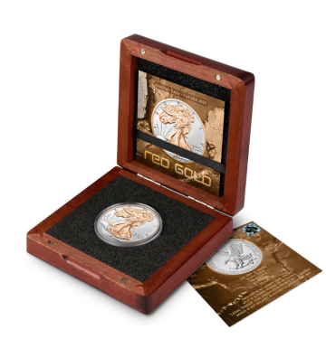 1$ American Eagle - Red Gold