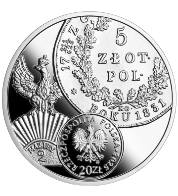 20zł 5 złotych z okresu Powstania Listopadowego - Historia Monety Polskiej