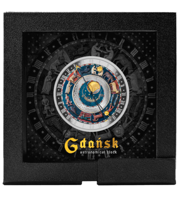 5€ Gdansk Astronomical Clock - City Hall Clocks