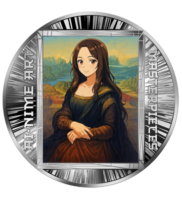 500 Francs Mona Lisa - AI-nime Art Masterpieces