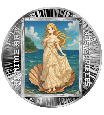 500 Francs Birth of Venus - AI-nime Art Masterpieces
