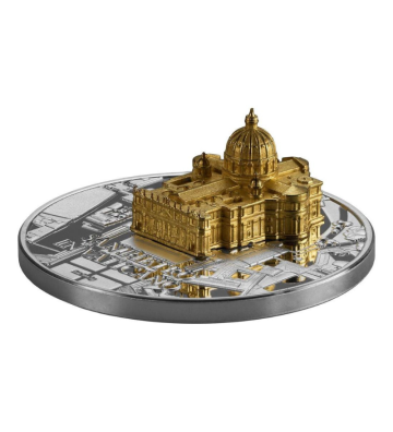 1000 Franków Bazylika św. Piotra w Watykanie - Pełna Rzeźba