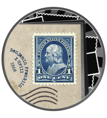 500 Francs Benjamin Franklin “Z- Grill” - World’s Most Valuable Stamps