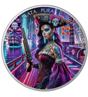 1 Onza Dzień Zmarłych - Piratka Cyberpunk