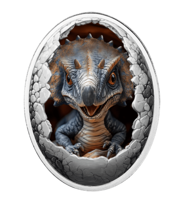 500 Franków Triceratops - Dinozaury