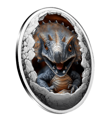 500 Franków Triceratops - Dinozaury