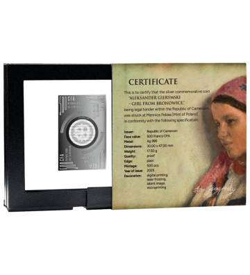 500 Francs Girl from Bronowice, Aleksander Gierymski