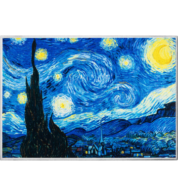 1000 Francs Starry Night, Vincent van Gogh - MINT XXI Art Gallery