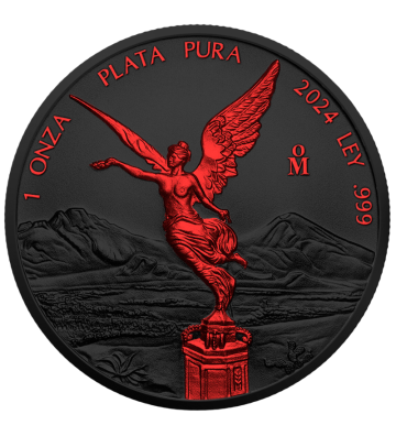 1 Onza Libertad  - Black Platinum Fire