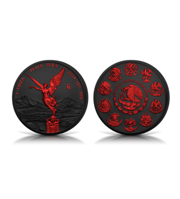 1 Onza Libertad  - Black Platinum Fire