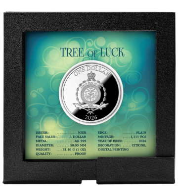 1$ Citrine Tree of Luck