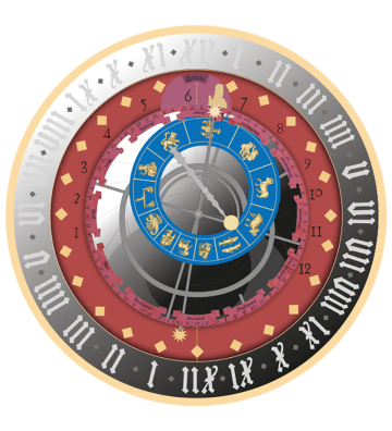 5€ Bern Astronomical Clock - City Hall Clocks