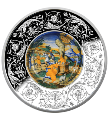 5 Euro The Sacrifice of Noah - Maiolica