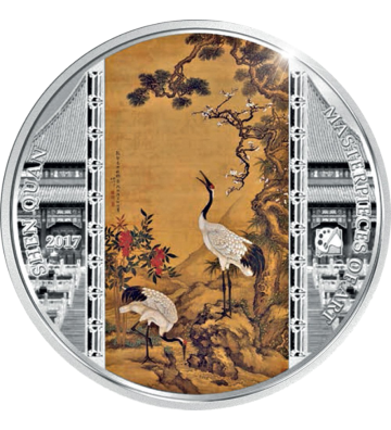 20$ Pine, Plum and Cranes, Shen Quan - Masterpieces of Art