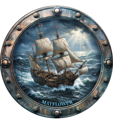 1$ Mayflower - Famous Ships