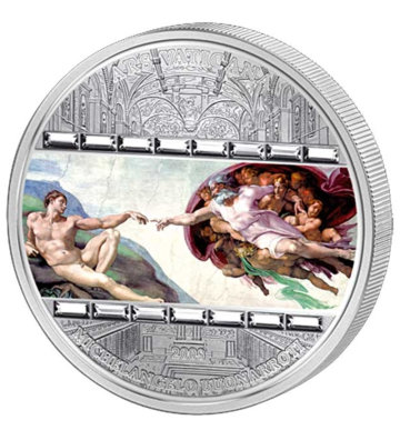 20$ Creation of Adam, Michelangelo - Masterpieces of Art, Ars Vaticana
